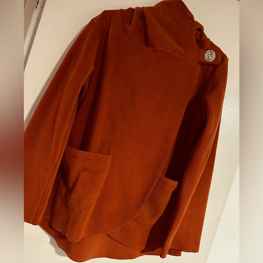 NWOT Ganesh Himal Trading Hooded Fleece Coat L - Picture 2 of 5